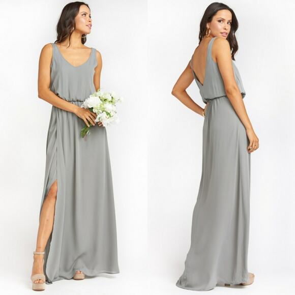 Show Me Your Mumu Kendall Maxi Dress in Sage Crisp Size S - Picture 1 of 10